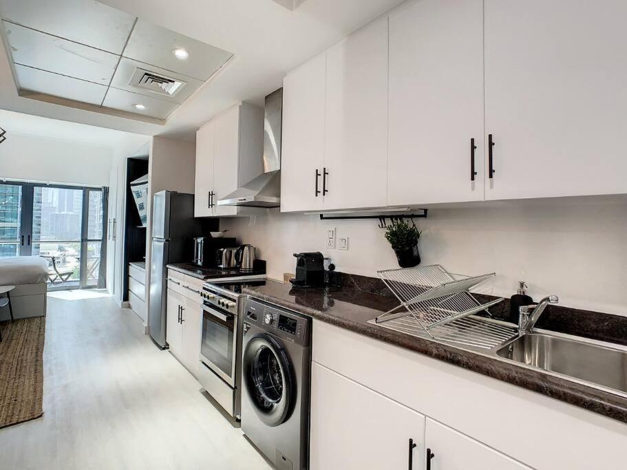 Luxury Modern Studio In Jlt With Amazing View & Rooftop Pool - Sleeps 3 두바이 외부 사진