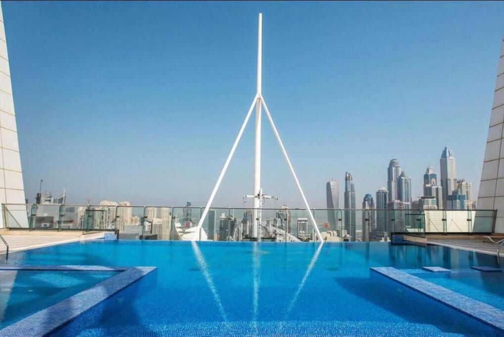 Luxury Modern Studio In Jlt With Amazing View & Rooftop Pool - Sleeps 3 두바이 외부 사진
