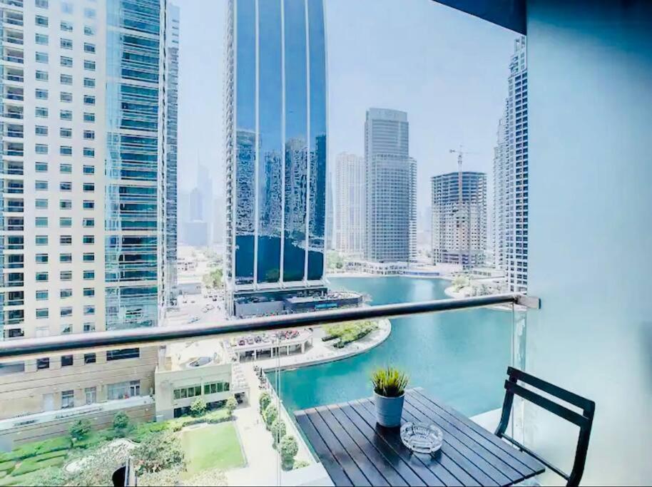 Luxury Modern Studio In Jlt With Amazing View & Rooftop Pool - Sleeps 3 두바이 외부 사진